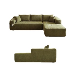 Velvet Fabric <b>Sofa</b> Bed Soft Smooth Skin Friendly Antistatic Living Room Furniture - Product Image 2