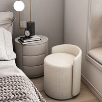 Tabouret de salon circulaire rotatif multifonctionnel pour la maison, idéal pour le maquillage et les salons de manucure