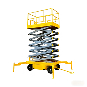 Plataforma Elevadora Hidráulica, Mini Andamio, Plataforma de Trabajo Aérea Eléctrica Hidráulica de Acero Aleado - Product Image 4