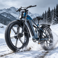Vélo électrique avec moteur sans balais 750W, batterie 48V 20AH, autonomie 80KM, pneus larges 26x4.0, frein Shimano, 5 niveaux de assistance au pédalage (PAS), modèle K03