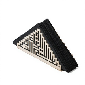 Cubierta Moderna de Metal para Caja de Pañuelos, Porta Servilletas Triangular, Decoración de Mesa para Salón, Dormitorio, Hotel - Product Image 1