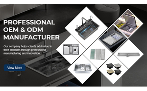 <span class=keywords><strong>Évier</strong></span> de <span class=keywords><strong>cuisine</strong></span> encastré de style ferme en acier inoxydable 304, avec design frontal type tablier, drainage rapide en X et grande capacité - Product Image 6