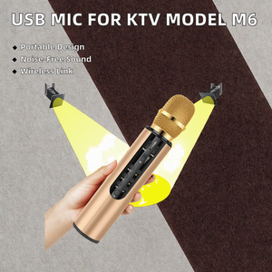 ไมโครโฟนคอนเดนเซอร์ไร้สายตัดเสียงรบกวนระดับมืออาชีพ รุ่น M6 พร้อมหัวต่อ Type-C/USB-A สำหรับใช้งานกับ <span class=keywords><strong>IOS</strong></span> โฮมสตูดิโอ และคาราโอเกะ - Product Image 2