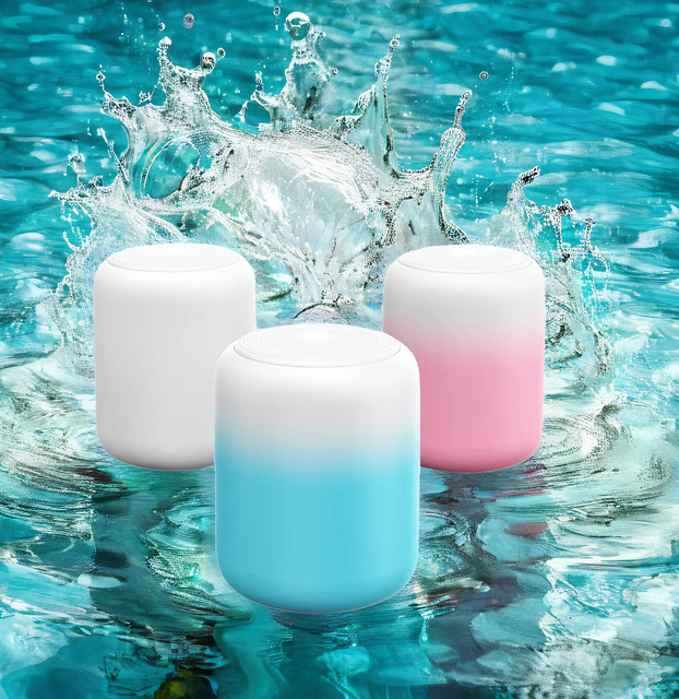 IPX7 Waterproof for 5.3 Rgb Speaker LED Light 5W Mini Subwoofer Portable Battery Powered Wireless AirPlay Compatible 3-5