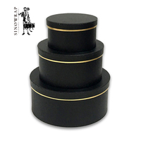 SINOWRAP C005 Fournisseur de boîtes à fleurs cylindriques en feuille d'or de luxe, emballage en gros, boîtes cadeaux rondes personnalisées