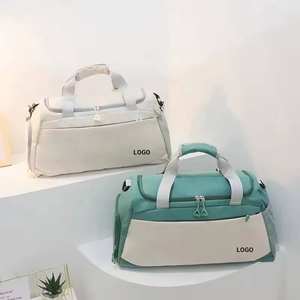 2025 Custom Logo Luxury Sports Gym <b>Bag</b> Eco-Friendly <b>Waterproof</b> Polyester Zipper Closure Travel Duffel <b>Bag</b> for Outdoor Use - Product Image 1