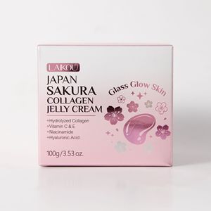 Crème visage en gelée de collagène <span class=keywords><strong>Sakura</strong></span> à la niacinamide LAIKOU, soin de la peau, hydratante, éclaircissante, réparatrice, 100 ml - Product Image 6