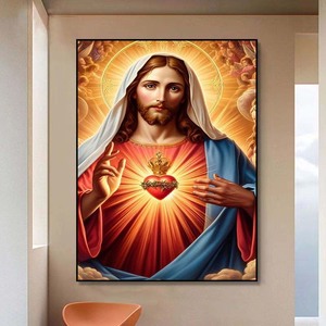 <span class=keywords><strong>Pintura</strong></span> en lienzo de Jesucristo <span class=keywords><strong>renacentista</strong></span>, decoración de pared para el hogar, iglesia, hogar, oficina, colgante de pared - Product Image 1