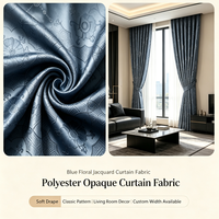 Tissu brocart 100% polyester, tissé, teint, jacquard, résistant à l'abrasion, poids moyen 100 GSM, largeur 98 pouces, pour rideaux et textiles de maison