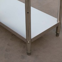 Table de travail en acier inoxydable Table en acier inoxydable pour cuisine commerciale SS201