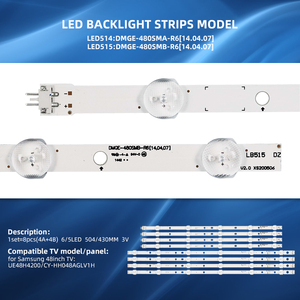 Barre de lumières LED TV DMGE-480SMA-R6 B <span class=keywords><strong>prix</strong></span> de gros 48 <span class=keywords><strong>pouces</strong></span> TV rétro-éclairage LED bande pour <span class=keywords><strong>Samsung</strong></span> - Product Image 2
