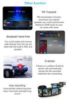 Caméra embarquée double objectif Carlover V18 4K avec écran tactile IPS 11,26 pouces, CarPlay sans fil et Android Auto