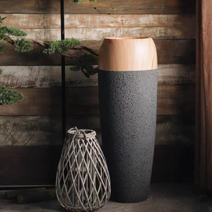 Nuovo Vaso da Esterno in Fibra <span class=keywords><strong>di</strong></span> Vetro/<span class=keywords><strong>Legno</strong></span>, Fioriera Rivestita in Resina Epossidica, Durevole ed Ecologico, Stile Americano <span class=keywords><strong>per</strong></span> Arredamento Casa e Giardino - Product Image 3