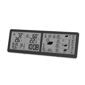 ऐप नियंत्रण के साथ ईवीटाइम दोहरी स्क्रीन मौसम स्टेशन में इनडोर तापमान और आर्द्रता 3 अलार्म मुक्त नमूना है। - Product Image 4