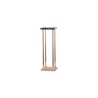 Colonne de décoration de table de mariage moderne et haute, vases dorés, piédestal en fer pour allée, support à fleurs en métal