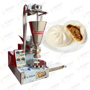 Máquina de fazer pão de pelúcia automática pequena vaporizada 220V/110V EUA/Canadá Baozi Momo