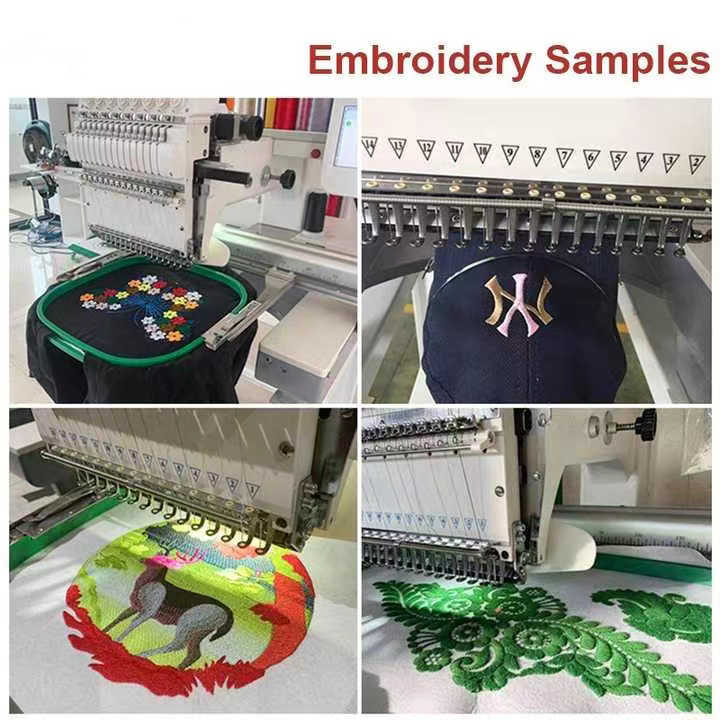 4 Heads Embroidery Machine - Industrial Use & Easy Operation