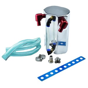Kit de mise à niveau pour la récupération d'huile usagée du moteur, avec tuyau et raccords, en aluminium, 100 ml, pour la respiration des gaz d'échappement de voiture - Product Image 1