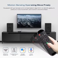 Télécommande M6 Air Mouse 2.4G Mini clavier télécommande vocale pour Android TV Box PC Projecteur Smart TV