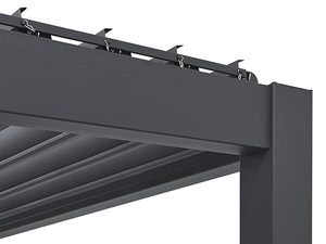 Pérgola de aluminio personalizada <span class=keywords><strong>para</strong></span> jardín, terraza exterior, balcón, persiana eléctrica, techo, impermeable, <span class=keywords><strong>precios</strong></span> de fábrica, naturaleza tratada a presión - Product Image 6
