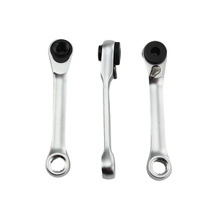 Clé à cliquet 1/4'' à 72 dents, à dégagement rapide, réversible, double embout, mini clé à cliquet, embout hexagonal 12 points, directement de l'usine - Product Image 1