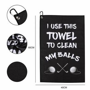 Professional Durable Golf Cleaning <b>Towel</b> Microfiber Tri-Fold <b>Waffle</b> Pineapple Texture Thermal Transfer Printed for All Seasons - Product Image 5