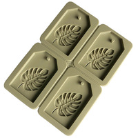 822 Werks bestand 4 Loch Blattform Silikon Kerzen formen Silikon harzform Aroma therapie form Silikon Kerzen seife machen Schimmel