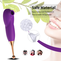 2-in-1 Strong Shock Tide Pen Höhepunkt G-Punkt Saugen Weibliche Nippel Sauger Stimulation Vibration Massage Stick Vibrator