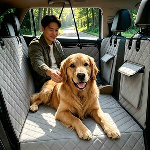Coprisedile <span class=keywords><strong>Auto</strong></span> per Cani con Fondo Rigido, Cuscino per Gatti, Amaca per Animali Domestici, Estensore per Sedile Posteriore per Cani - Product Image 3