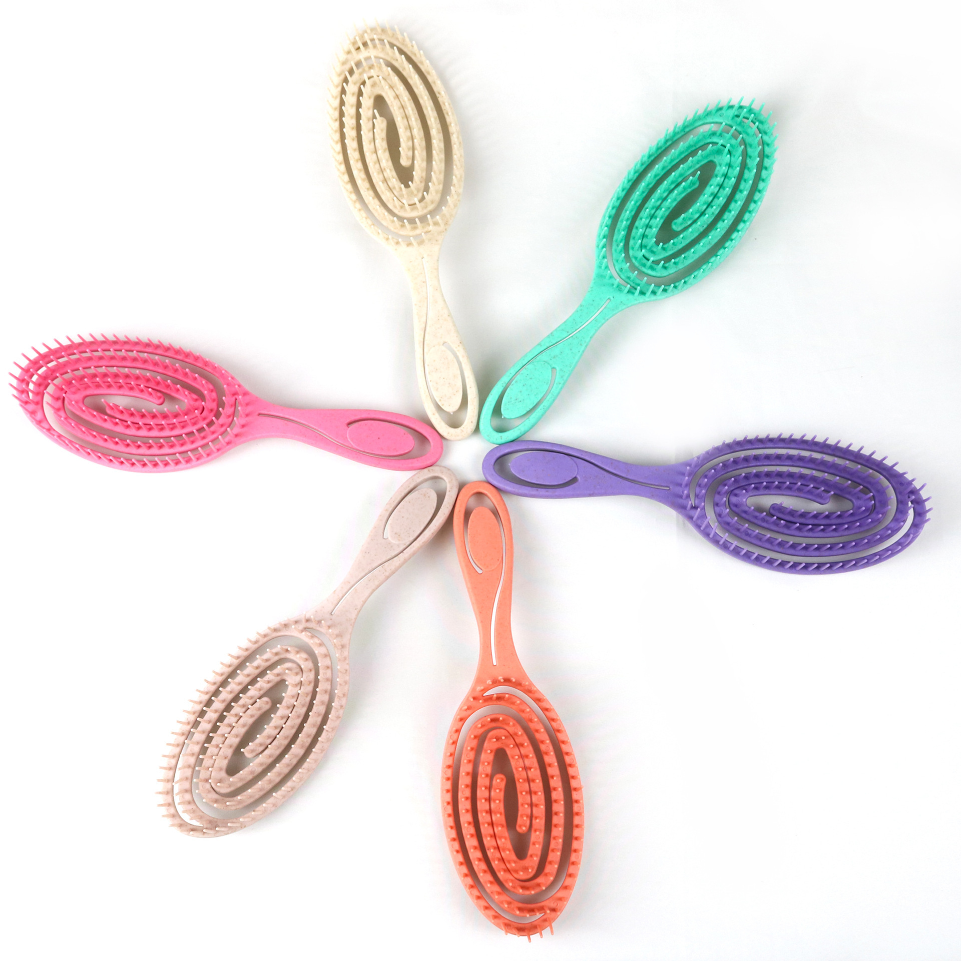 Экологичная щетка для волос из пшеничной соломы