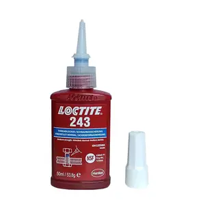 Loctiter 243 Thread Lockier Blue Medium Strength Detachable High Temperature Resistant Anaerobic Adhesive 50ml/250ml