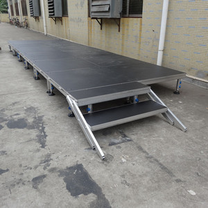 High quality aluminum modular stage collapsible concert height adjustable stage - Product Image 5