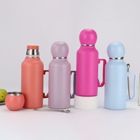 Thermos isotherme en acier inoxydable de 1300 ml avec logo personnalisé, pour Yerba Mate, avec isolation sous vide, écologique, portable, ensemble de voyage, maintien au chaud pendant 24h