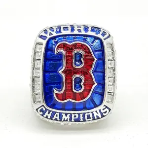 冠军戒指棒球珠宝戒指男士定制冠军戒指2018波士顿红袜利基设计运动迷礼品