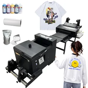 2024 gran Oferta impresora DTF A3 l1800 y mini agitador de polvo DTF usado para impresión de camisetas con tinta en polvo DTF