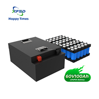 بطارية XFSD 60V100Ah ليثيوم فوسفات الحديد (LiFePO4) ذات الدورة العميقة مع نظام إدارة البطارية المدمج (BMS) وتوافق الجهد العالي للرافعات الشوكية/الدراجات النارية الصغيرة