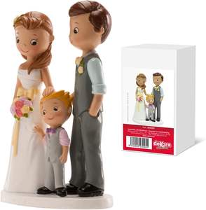 <span class=keywords><strong>Dekora</strong></span> Figuras de novia de resina ecológicas para pastel de bodas-Decoración DE BODA infantil - Product Image 4