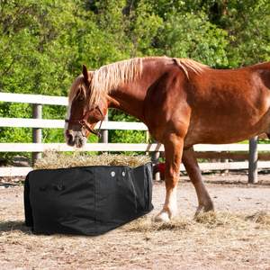 Alimentador de caballos de Venta caliente de muestra gratis, broches de fondo de malla de alimentación de heno de cabras profundas para puesto de caballos, bolsa de almacenamiento de pacas de heno de alimentación de caballos - Product Image 4