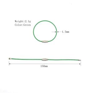 YIWANG - Llavero de Acero Inoxidable con Anillo de Cierre de Rosca y Cable Metálico de 150 mm, Venta al por Mayor - Product Image 3
