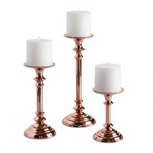 Luxurious Elegant Metal Candle Holder Stand Gold Finish Decorative Table Candle Stand Wedding & Home <b>Decoration</b> - Product Image 1