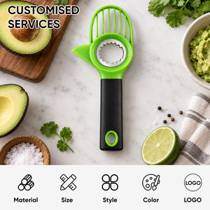 Couteau à avocat en gros 3-en-1 : Outil sûr et facile pour retirer le noyau, trancher uniformément – Idéal pour la maison, la cuisine et les restaurants - Product Image 2