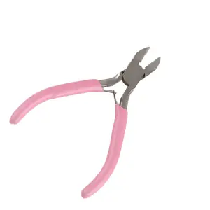 Hobbyworker 11cm गर्म बेचने DIY के आभूषण बनाने के लिए गुलाबी संभाला विकर्ण सरौता काटने उपकरण L1274