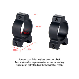 Focuhunter Optics <span class=keywords><strong>30mm</strong></span> Đường kính ống phạm vi vòng siêu thấp hồ sơ 20mm gắn kết cơ sở phạm vi núi - Product Image 3