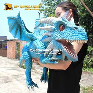 MY Dino DH003 Regalo para niños Realista Colorido Bebé Dragón occidental Marioneta de mano - Product Image 5