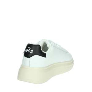 Baskets pour hommes Liu-Jo, blanches et noires, modèle Big 01, en toile, chaussures tendance - Product Image 3