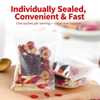 Sachets de thé bien-être au gingembre et au sucre roux, marque privée OEM, substitut de thé aux dattes rouges et aux baies de goji, ingrédients naturels