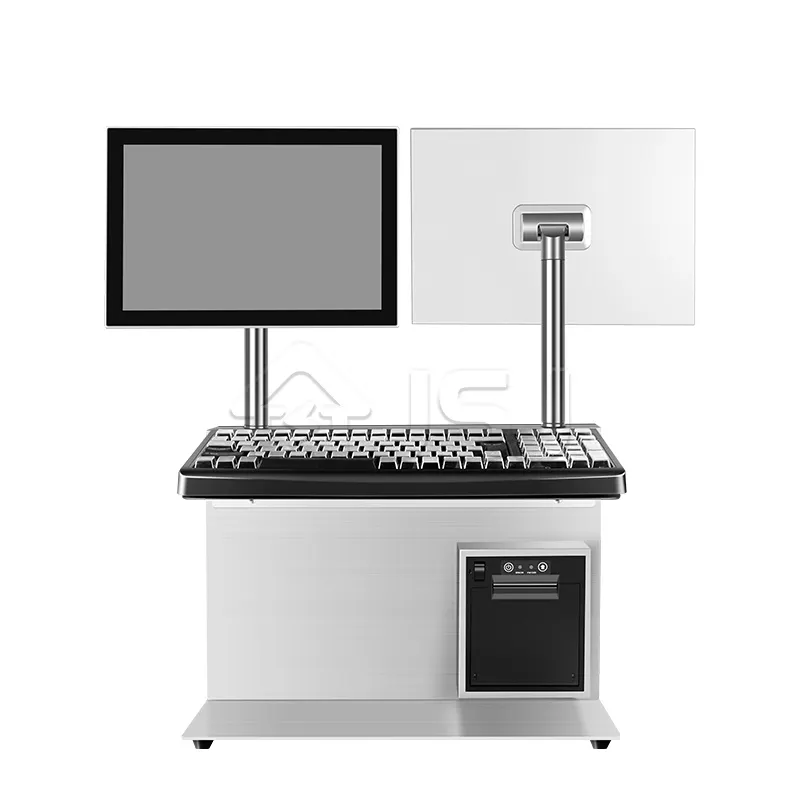 JSJ2101 Fabrik preis Günstige POS-Terminal-Zahlungs maschine, Abrechnung maschine Pos-System Dual-Screen-Kanal-Registrier kasse