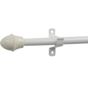 Grey <b>Adjustable</b> Aluminum <b>Curtain</b> <b>Pole</b> - Product Image 2