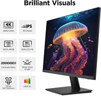 Monitor LCD Plano Koorui de 27 Pulgadas, 4K UHD, 3840*2160, IPS, para Escritorio, Oficina, Negocios, Computadora, PC