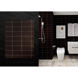 Panel <span class=keywords><strong>de</strong></span> Pared <span class=keywords><strong>de</strong></span> Cristal <span class=keywords><strong>de</strong></span> Piedra SPC Moderno para Baños, Instalación Rápida, Panel <span class=keywords><strong>de</strong></span> Pared Impermeable para Ducha - Product Image 4